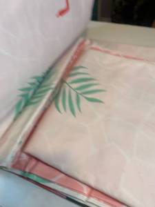Beautiful PiccoCasa Flamingo Sheet and pillow cover set