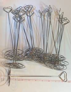 Lot of 20 - 8.5 Tall heart picture stands great for event, wedding, valentines etc