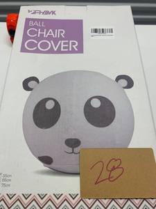 55cm FHAWK Ball Chair cover Sports kids, free pump included panda