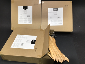 Lot Of 3 (16 Pack) Wood Suit Hangers