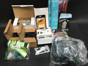 Lot Of Mixed Home Goods Net LED Lights, Makeup Mirror Light, USB Fan and MORE