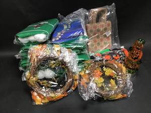 Lot Of Mixed Holiday Decorations Halloween and Christmas