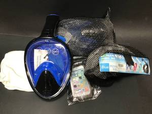 Lot OF 2 Folding Snorkel Masks