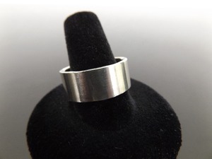 .925 Sterling Silver Wide Band Ring Size 10.5