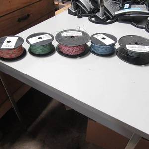 lot 13 image: Lot of 5 Spools of cross connect wire