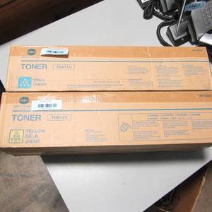 lot 34 image: Lot of 2 New Konica Minolta Toners TN611C, TN611Y