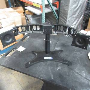 lot 38 image: Dual Monitor Stand, fully adjustable