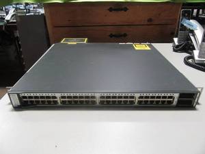 lot 71 image: Cisco 3750E 48 1001001000 Port POE Switch 3750E-48PD