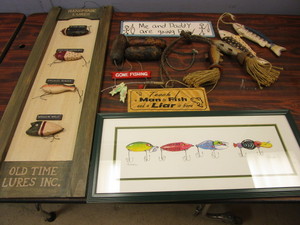 lot 723 image: ANNE ORMSBY HOOKERS PRINT, FISHING WALL DECOR