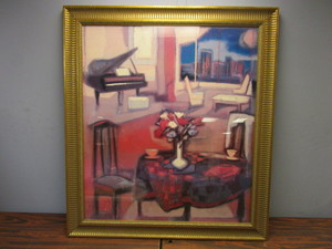 lot 728 image: DECHINO AUTUMN FIELD SIENNA PRINT