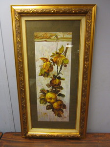 lot 729 image: MANZANAS PRINT, IN FRAME