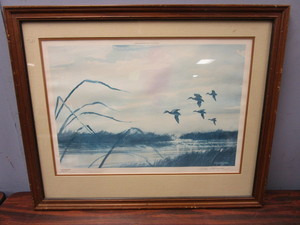 lot 735 image: NICK KLEPINGER, SIGNED, DUCKS UNLIMITED PRINT