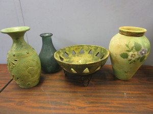lot 743 image: DECORATIVE POTTERYVASES