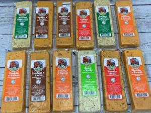 lot 35 image: Lot of 12 Wisconsin Farmers Market Cheese $84 retail