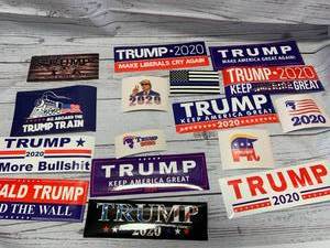 lot 49 image: Lot of 16 Donald Trump Stickers