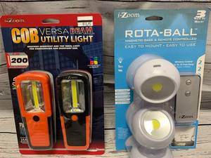 lot 58 image: New Remote Controlled Lights & COB Utility Light
