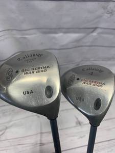 lot 67 image: 2 Big Bertha Warbirds Golf Clubs (4 wood & 10 degree)