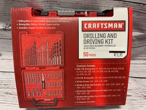 lot 80 image: New Craftsman 50pc Drill  Driver Kit