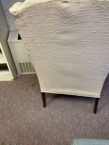 lot 15 image: Off White Queen Anne Chair