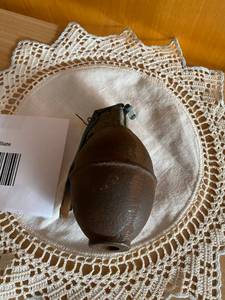 lot 26 image: Hand Grenade without Pin