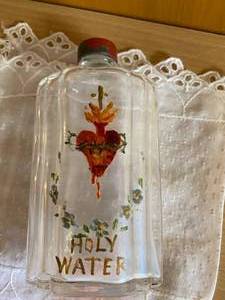 lot 21 image: Vintage Holy Water Bottle