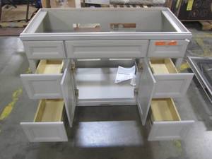 lot 11 image: Diamond FreshFit Calhoun Freestanding Cloud Gray x 21-in Actual 48-in x 21-in) R17 VSDB48