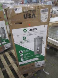 lot 12 image: A.O. Smith Signature 30-Gallon Short 30000-BTU Natural Gas Water Heater G6-S3030NV
