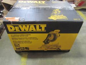 lot 41 image: DEWALT 15-Amp Corded 12 in. Heavy-Duty Single-Bevel Compound Miter Saw DW715
