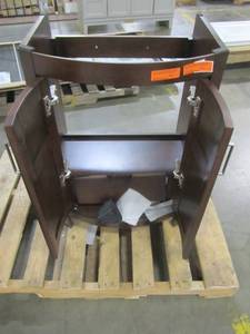 lot 47 image: Style Selections Morecott Chocolate Single Sink Vanity - Cabinet Only - 1142VA-24-220