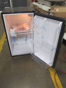 lot 68 image: Frigidaire 4.4-cu ft Freestanding Mini Fridge (Black Stainless Steel) FFPA4422UU
