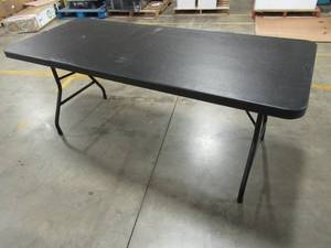 lot 207 image: COSCO 6 Folding Table in Black.