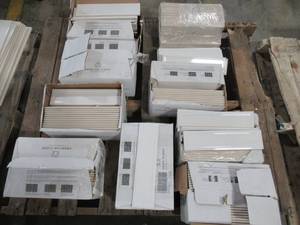lot 224 image: Approximately 9 Cases of American Olean Elegant Structures Gloss White 3-in x 12-in Ceramic Subway Tile 3 x 12 (12 Sq Ft.Case)