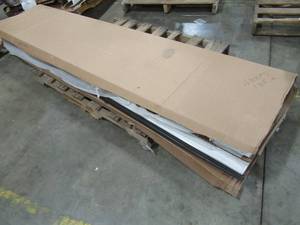 lot 233 image: 4 Clopay Value Series HDP13 8 ft. x 7 ft. Non-Insulated Garage Door Panels - Hardware, Springs and Rails Not Included - Panels Only.
