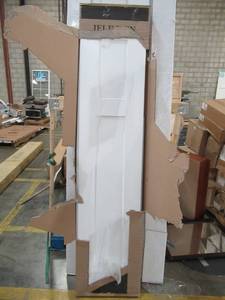 lot 275 image: Jeld-wen 36 X 80 Bi-Fold 2 Panel Closet Door, With Track and Hardware, In White.