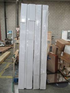lot 276 image: 2 Solid Panel Bi-Fold Door Sets, 24 X 93 In White.