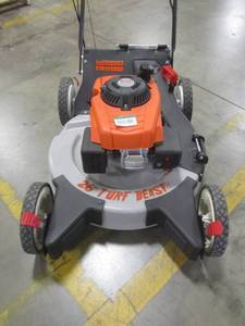 lot 110 image: Turf Beast 26 in. 208cc 120V Electric Start, Self Propelled Gas Powered Finish Mower Variable Speed Drive with Blade Brake Clutch 26FB3M19