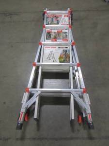 lot 121 image: Little Giant Ladders Leveler Aluminum 22-ft Reach Type 1A - 300 lbs. Capacity Telescoping Multi-Position Ladder 16522-803