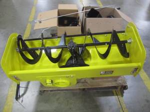 lot 143 image: John Deere 44 in. Snow Blower Attachment for 100 Series Tractors BM26888