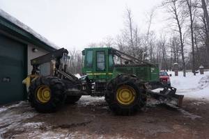 2012 John Deere 648H Log Skidder With Dual Arch Grapple
