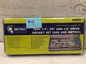 lot 9 image: Ram Tools 75-Piece Set