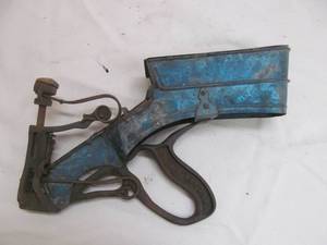 lot 16 image: antique power nailer