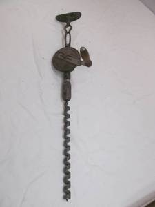 lot 19 image: antique drill