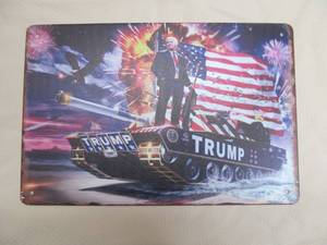 lot 65 image: metal sign