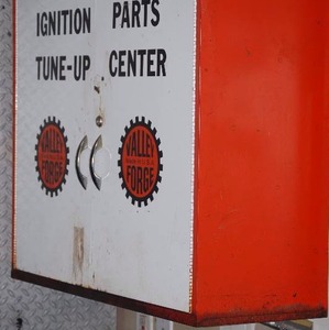 Vintage Valley Forge Automotive Retail Parts Display Cabinet