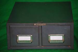 Steelmaster Index Card File 2 drawer cabinet