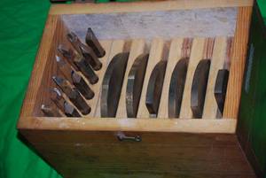 Lathe Alignment tooling in wooden box