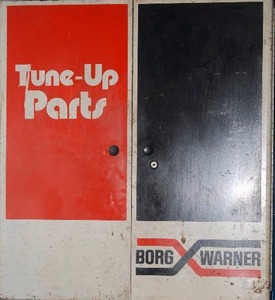Vintage Borg Wagner Retail Parts Display Cabinet