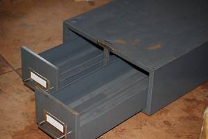 Steelmaster Index Card File 2 drawer cabinet
