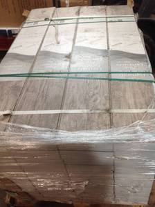 lot 8 image: Pallet with 40 cases ofLakeshore Pecan Bronze 7 mm Thick x 7-23 in. Wide x 50-58 in. Length Laminate Flooring (24.17 sq. ft.  case) nott used