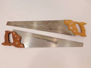 lot 50 image: Lot of 2 Vintage Hand Saws